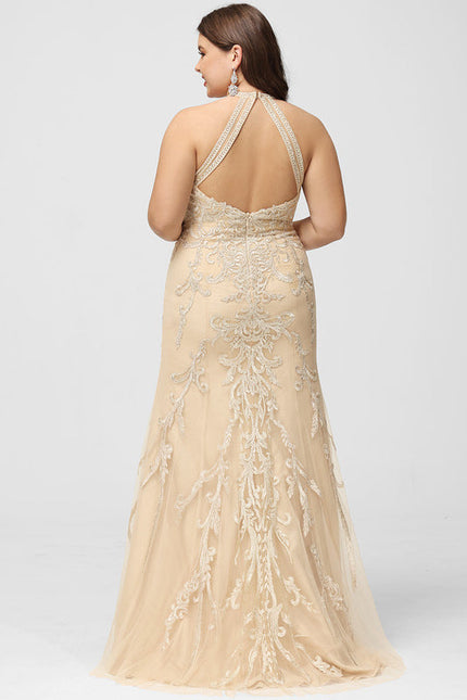 Robe de Soirée Sirène Écrue - gallery 9
