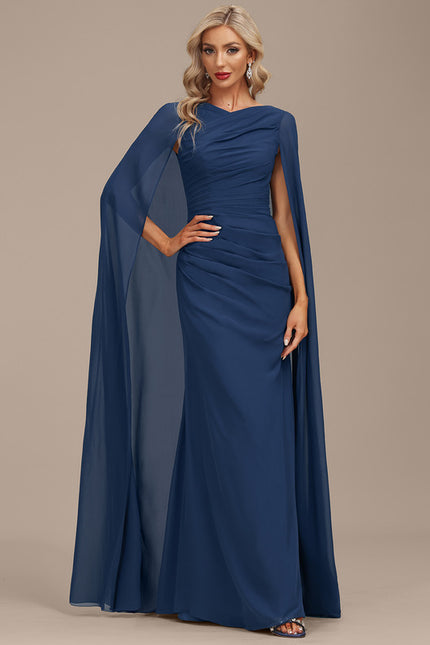 Robe de Soirée Fluide Marine - gallery 4