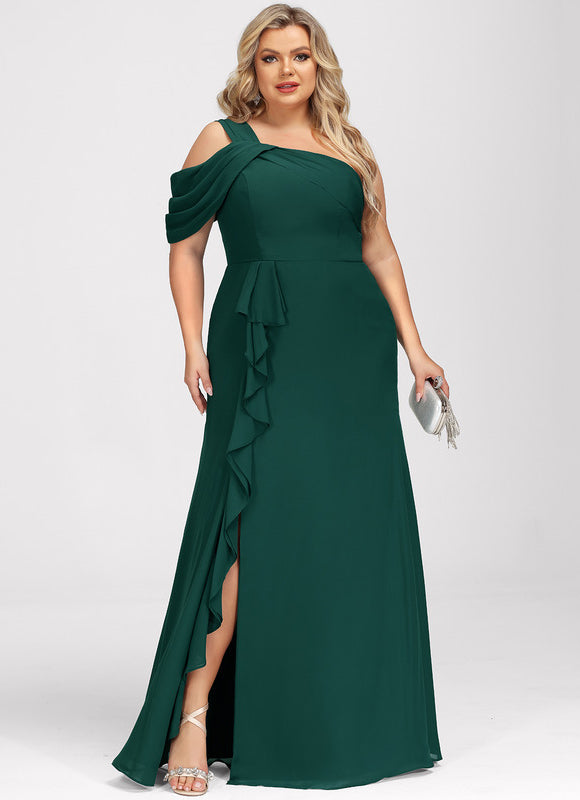 Robe de Soirée Satin Noir Élancé - gallery 7