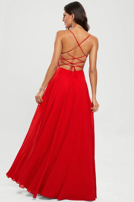 Robe de Soirée Rouge Élégance Satinée - gallery 1