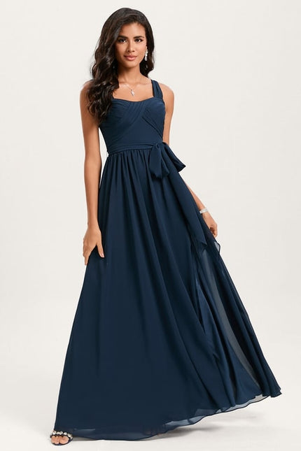 Robe de Soirée Fluide Vert Deau - gallery 2