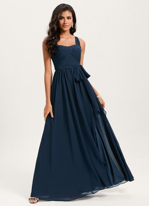 Robe de Soirée Fluide Vert Deau - gallery 2