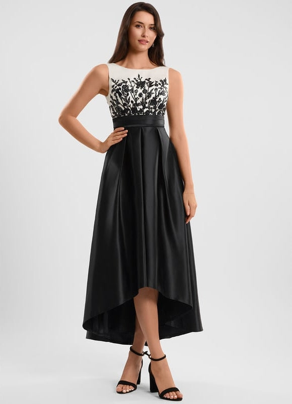 Robe de Soirée Cocktail Satine Éclatante