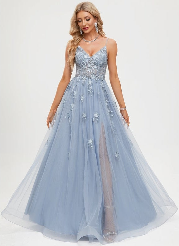 Robe de Soirée Céleste Fleurie - gallery 3