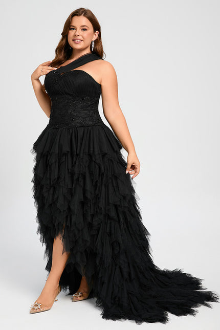 Robe de Soirée Élégance Tulle Noir - gallery 8