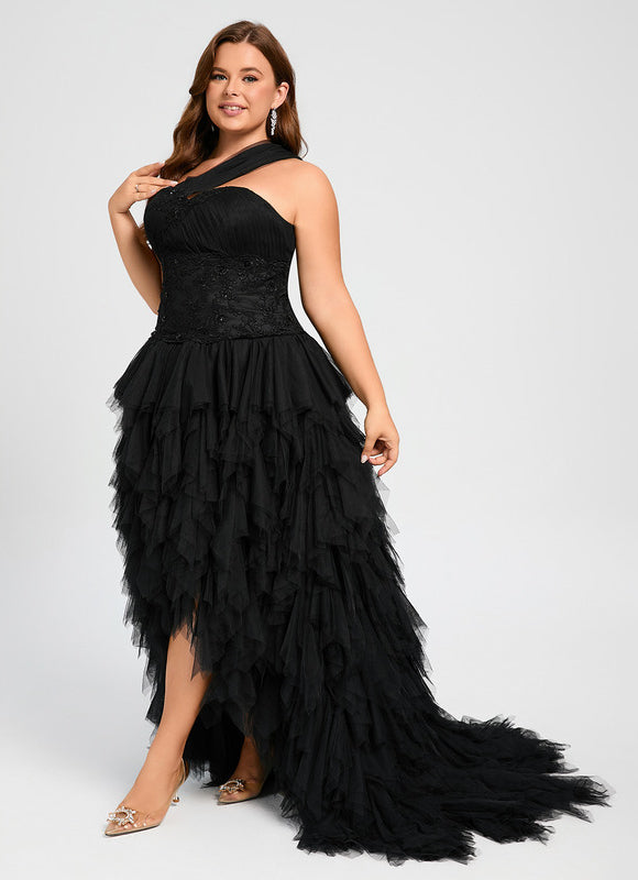 Robe de Soirée Élégance Tulle Noir - gallery 8