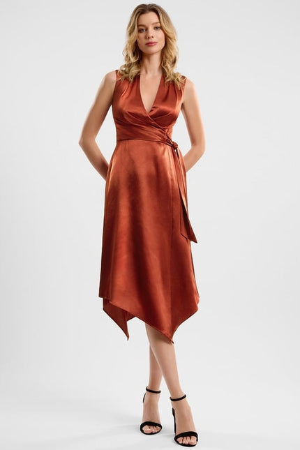 Robe de Soirée Cuivre Chic - gallery 2