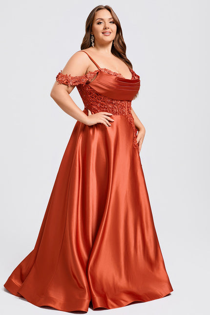 Robe de Soirée Éclat Cuivré - gallery 6