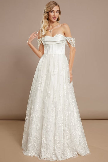 Robe de Soirée Rêve Floral Satiné - gallery 2