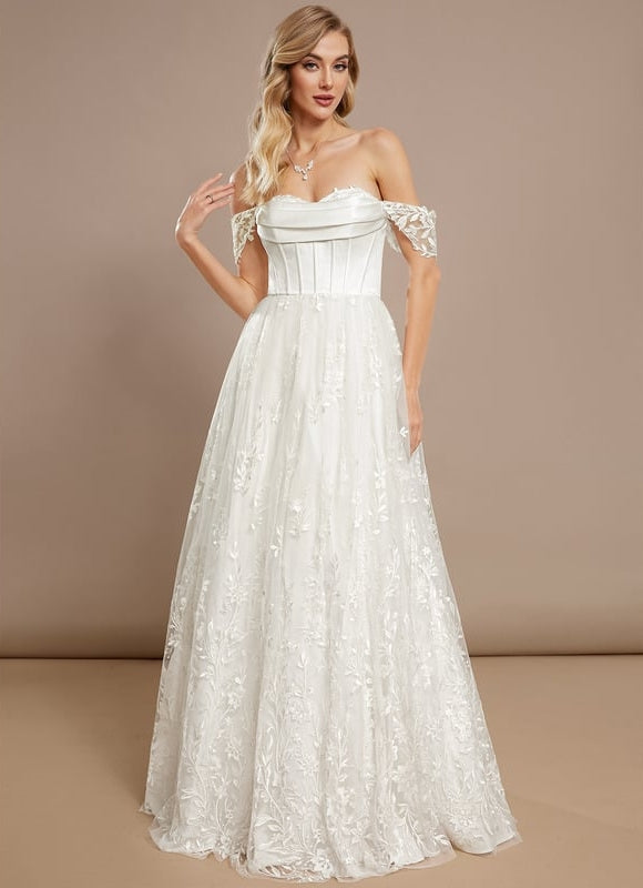 Robe de Soirée Rêve Floral Satiné - gallery 2