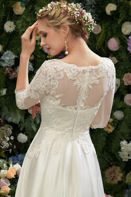 Robe de Soirée Satinée Épure - gallery 3