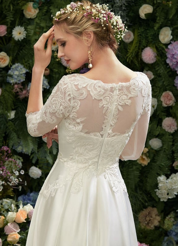 Robe de Soirée Satinée Épure - gallery 3
