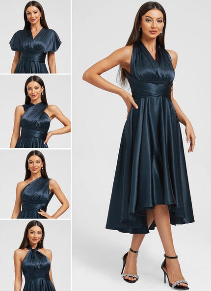 Robe de Soirée Décolleté Fluide