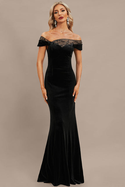 Robe De Soirée Fourreau Noir - gallery 5