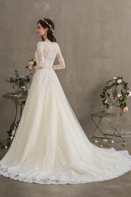 Robe de Soirée Écrue Enchantée - gallery 8