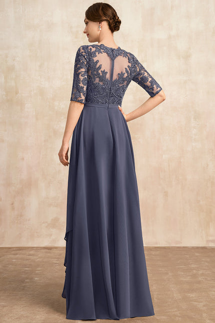 Robe de Soirée Élégance Marine Cristalline - gallery 2