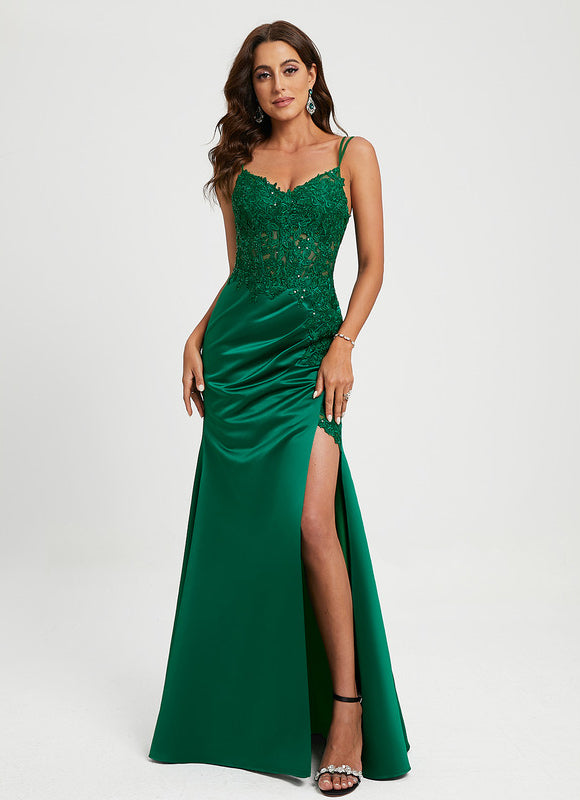 Robe de Soirée Émeraude Enchantée
