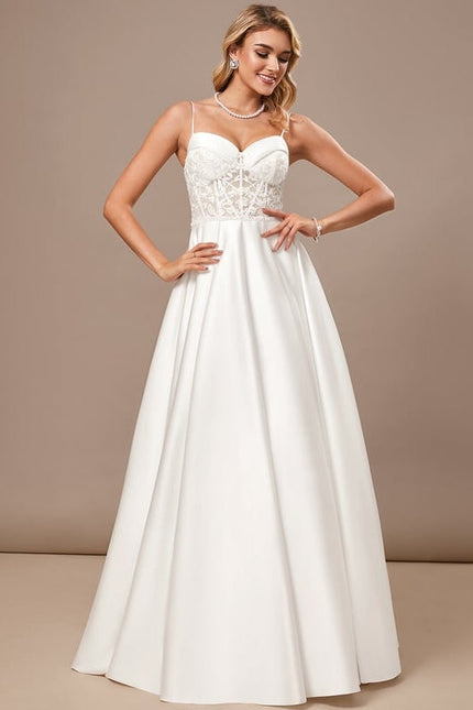 Robe de Soirée Satinée Classique - gallery 3