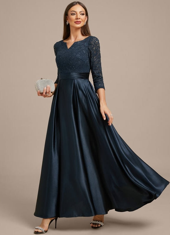Robe De Soirée Forme Trapèze - gallery 3