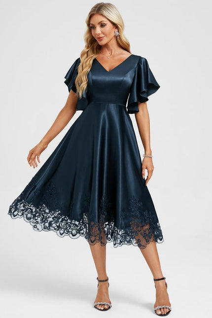 Robe de Soirée Vaporeuse Émeraude - gallery 3