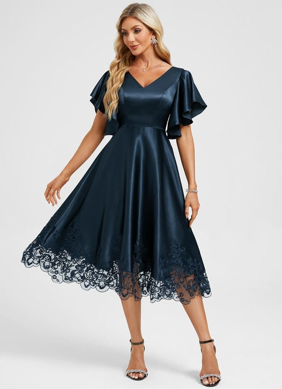 Robe de Soirée Vaporeuse Émeraude - gallery 3