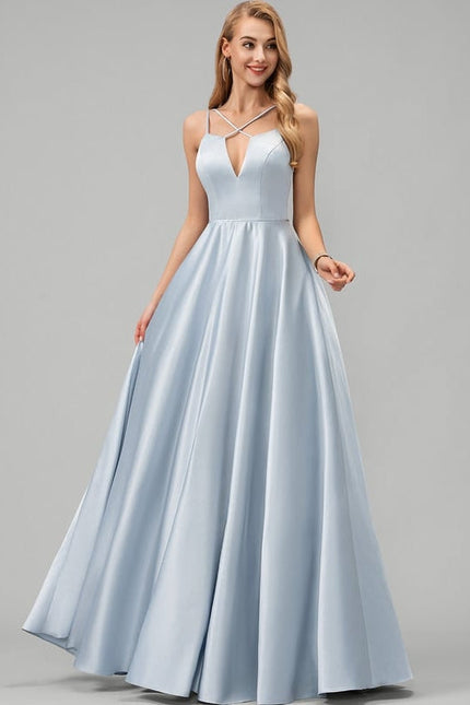 Robe de Soirée Satin Éclairée