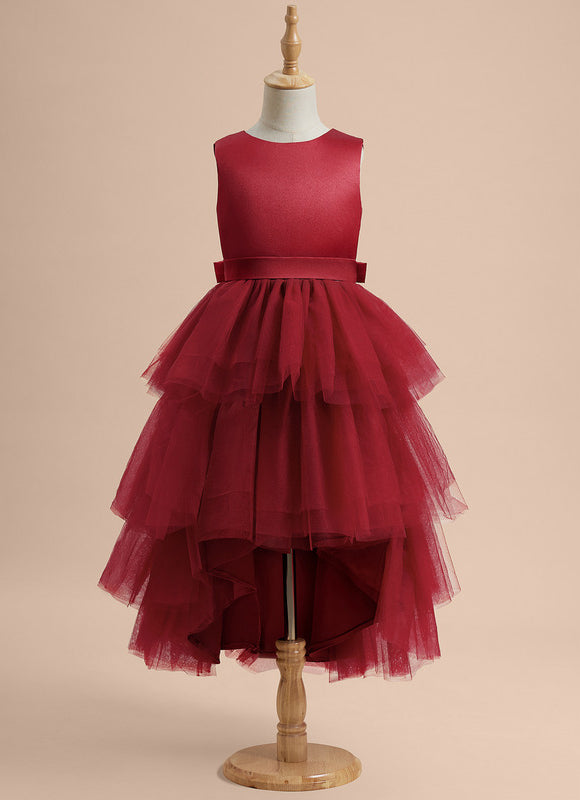 Robe de Soirée Rouge Cascade - gallery 5
