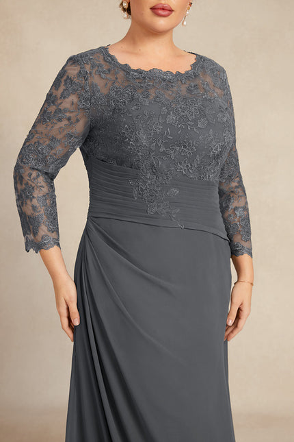 Robe de Soirée Gris Élégance Satiné - gallery 9