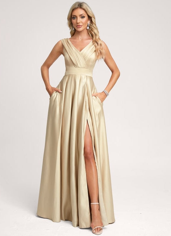 Robe de Soirée Satin Éclairée - gallery 4