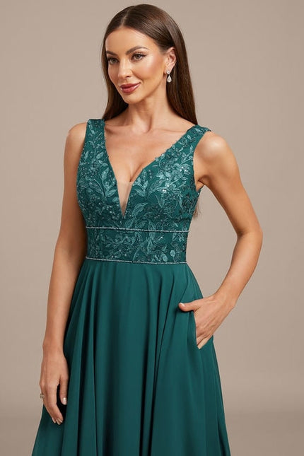 Robe de Soirée Vaporeuse Chic - gallery 1