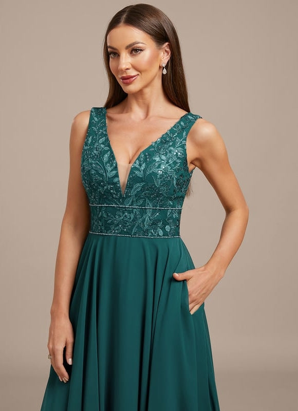 Robe de Soirée Vaporeuse Chic - gallery 1