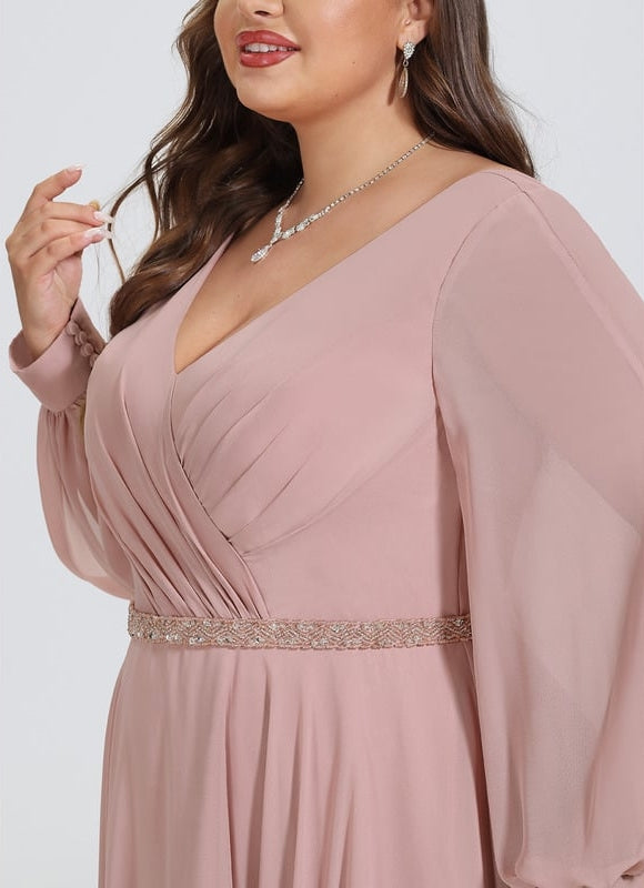Robe de Soirée Élégance Poudrée - gallery 7