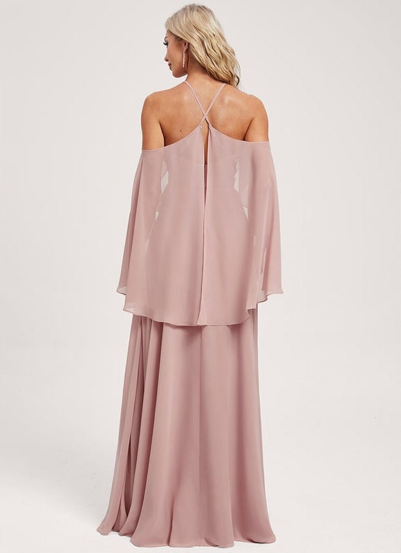 Robe de Soirée Rose Poudré Élégance - gallery 8