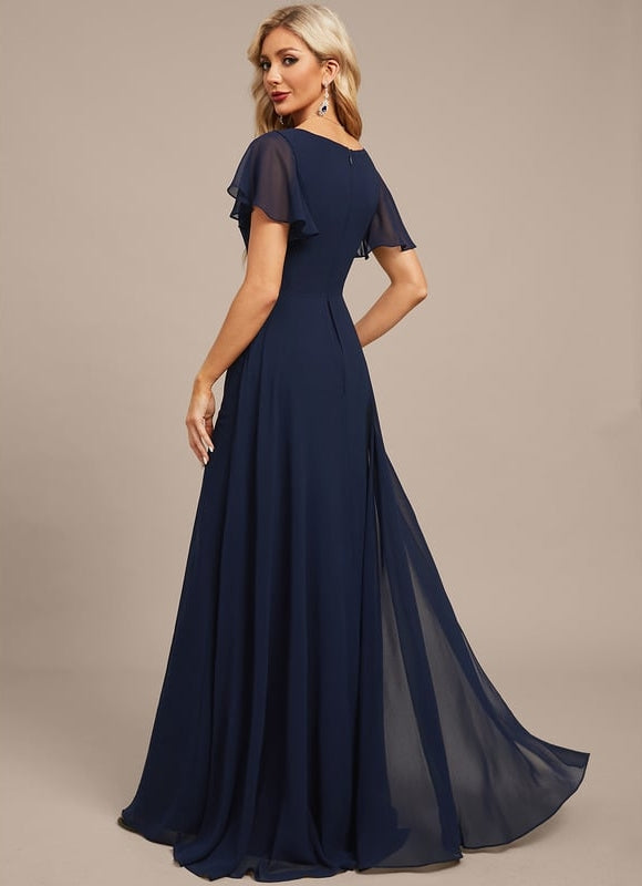 Robe de Soirée Col Évasé Élégance - gallery 6