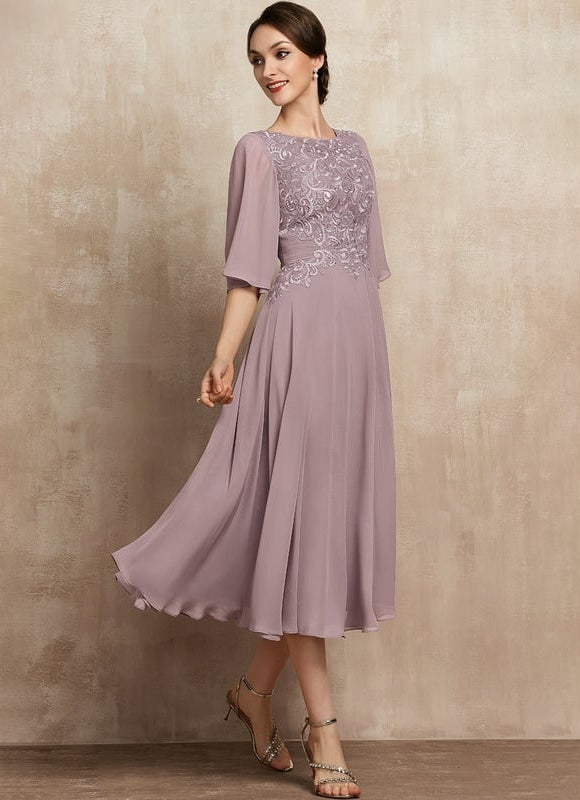 Robe de Soirée Lilas Enchanté - gallery 5