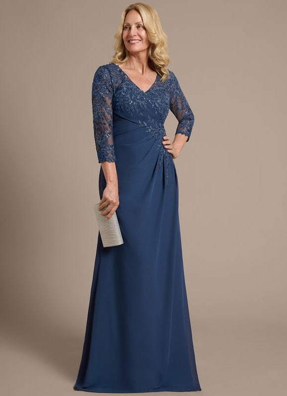 Robe de Soirée Bleu Élégant - gallery 3