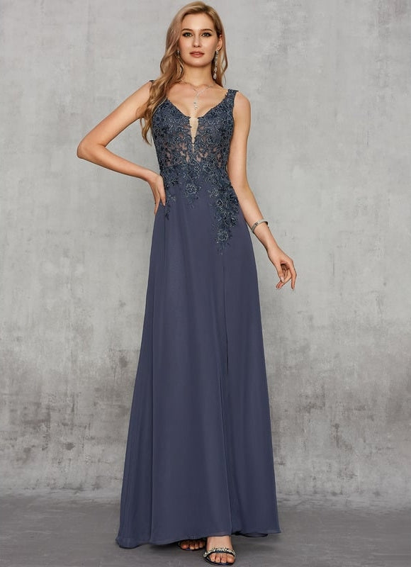 Robe de Soirée Élégance Marine - gallery 4