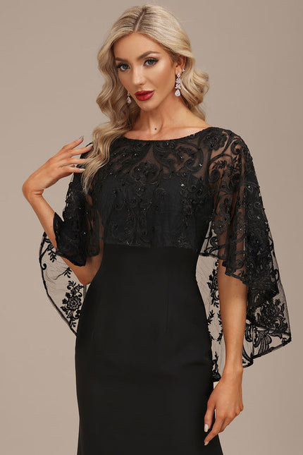 Robe de Soirée Satin Gris Perle - gallery 1