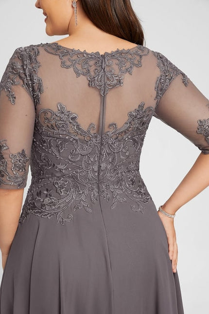 Robe de Soirée Sérénité Grise - gallery 8