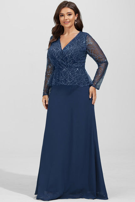 Robe de Soirée Velours Saphir - gallery 8
