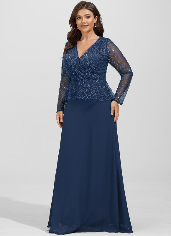 Robe de Soirée Velours Saphir - gallery 8