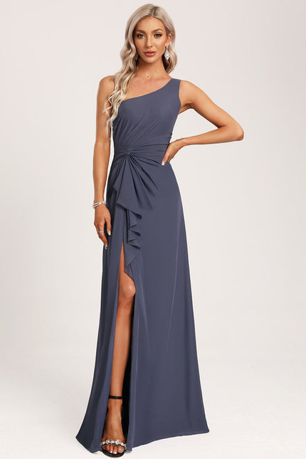 Robe de Soirée Asymétrique Fluide