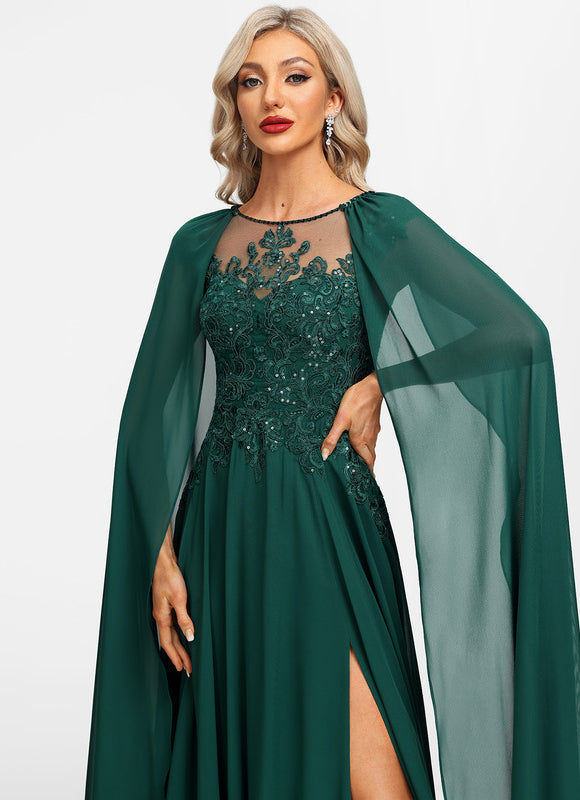Robe de Soirée Illusion Étoilée - gallery 1