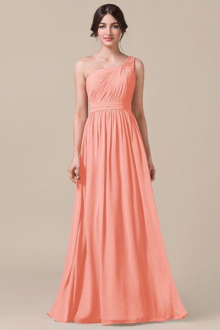 Robe de Soirée Asymétrique Fluide