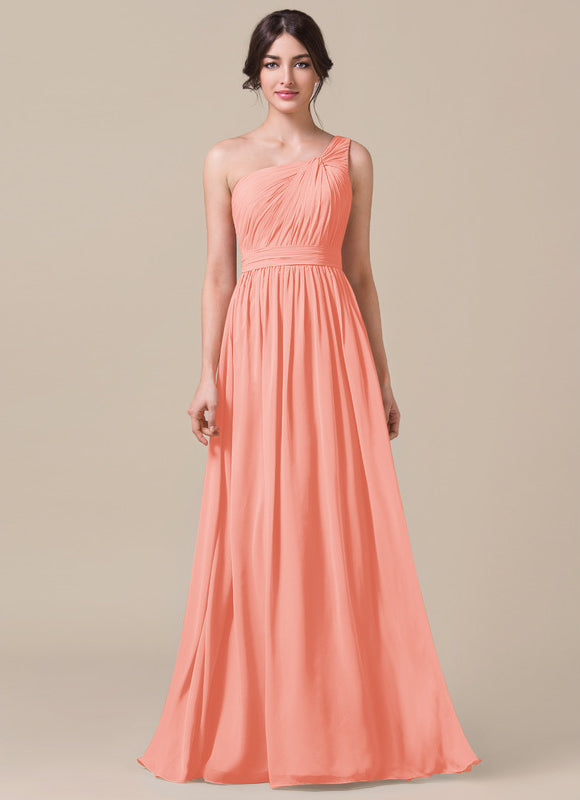 Robe de Soirée Asymétrique Fluide