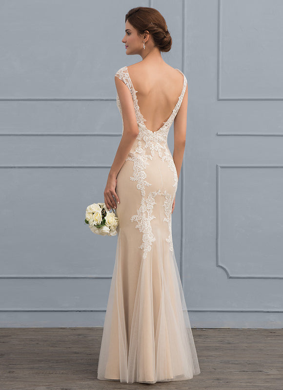 Robe de Soirée Longue Ivoire Dentelle Mariée - gallery 1