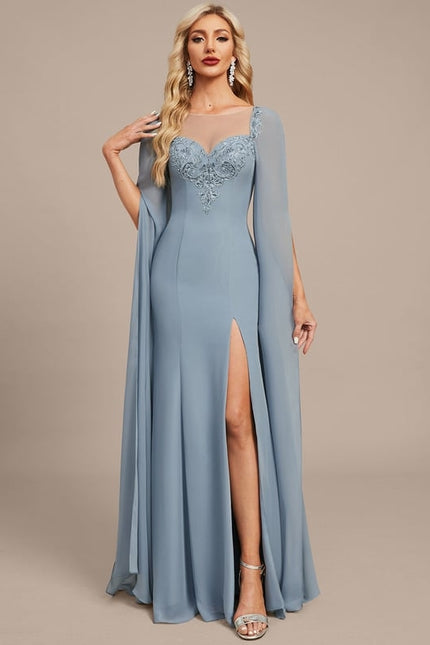 Robe de Soirée Céleste Satinée