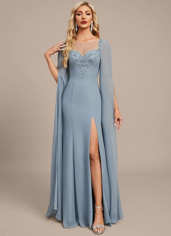 Robe de Soirée Céleste Satinée