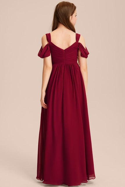 Robe de Soirée Flottante Cerise - gallery 3