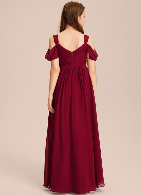 Robe de Soirée Flottante Cerise - gallery 3